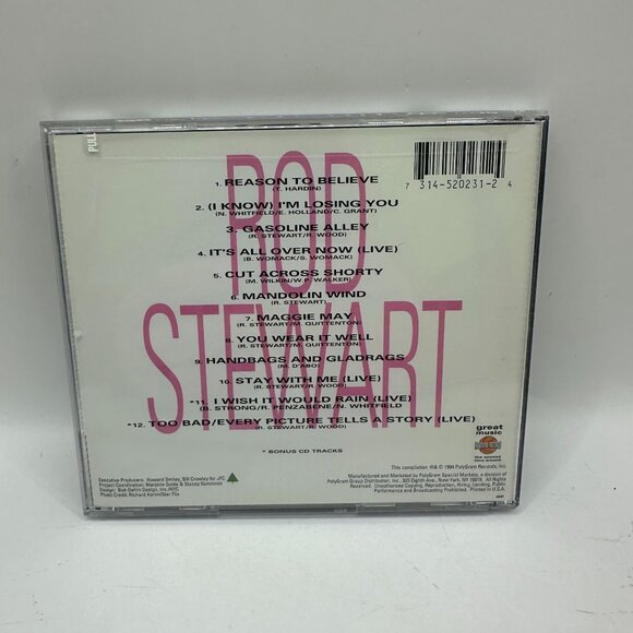 Best Of Rod Stewart CD Featuring Reason To Believe Rebound Records - Picture 2 of 3